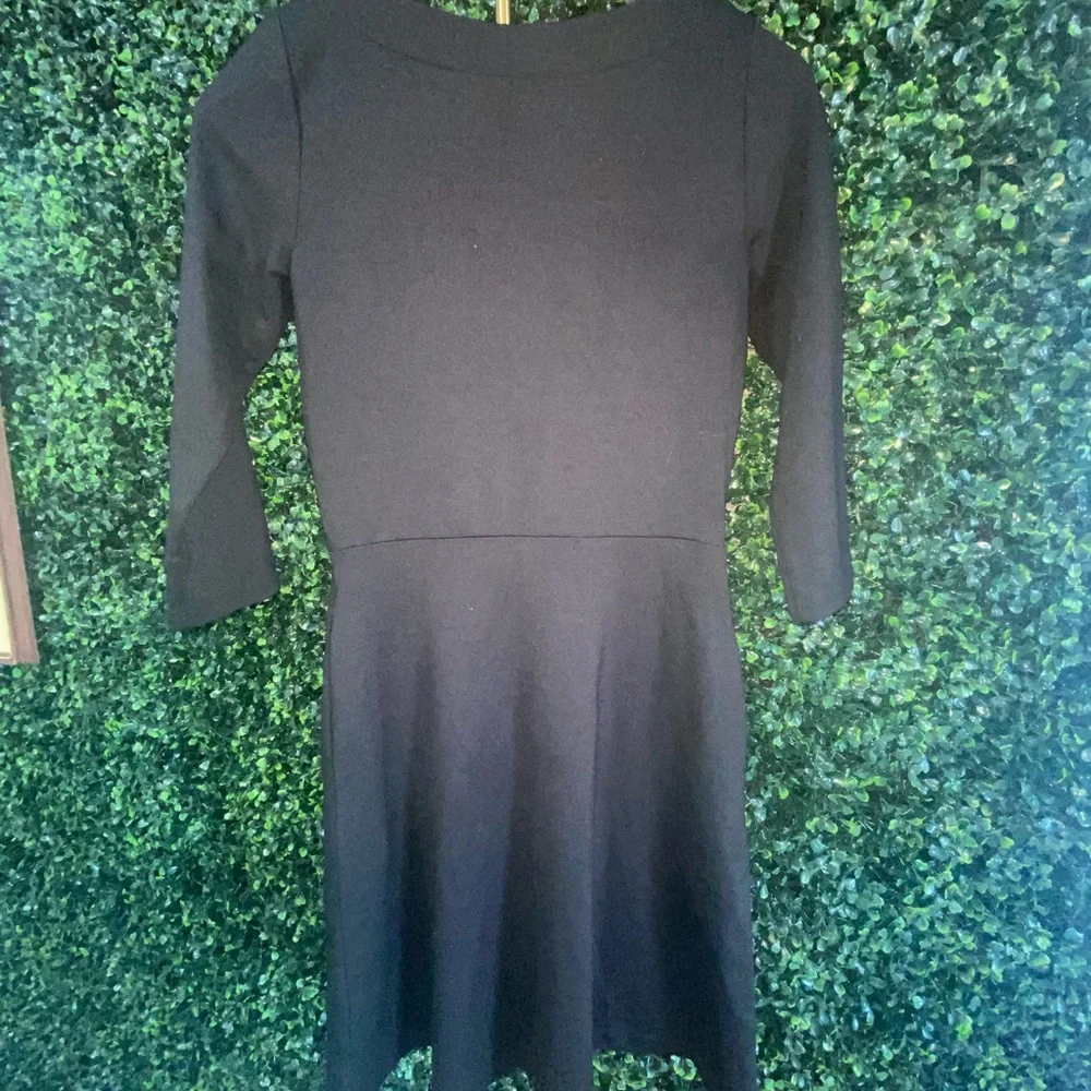 Ann Taylor Factory Gray‎ Fit and Flare Long Sleeve Dress